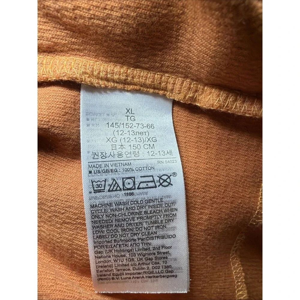 Gap Kids Boy’s Long Sleeve Top Orange Ombre Size XL (12-13)‎